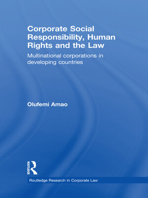 cover image of Corporate Social Responsibility, Human Rights and the Law